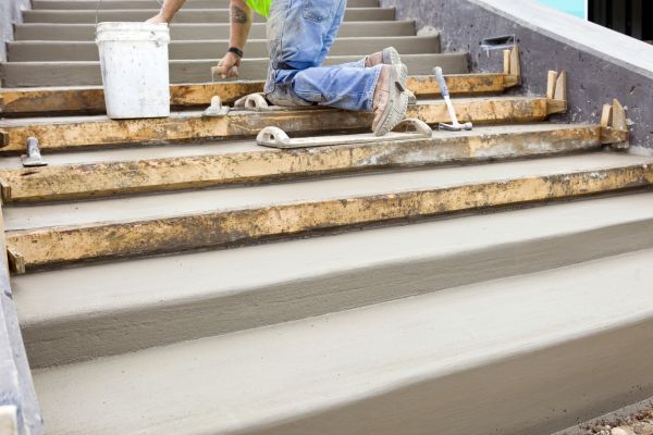 Concrete Steps Pouring in Canton