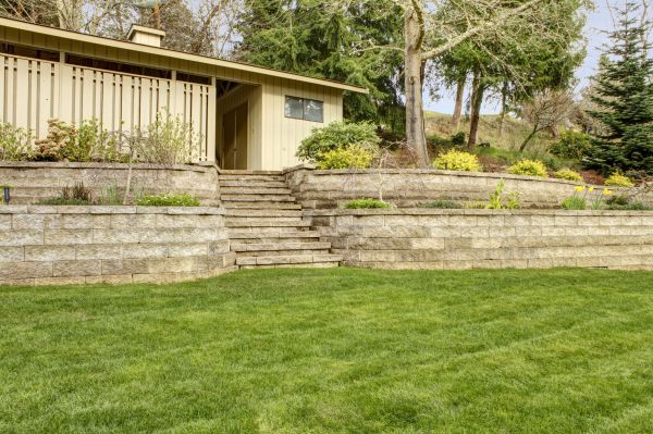 Retaining Wall Construction in Canton