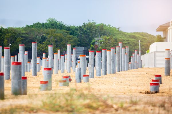 Concrete Pile Installation in Canton
