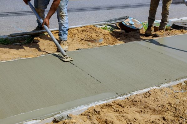 Cement Pathway Installation in Canton