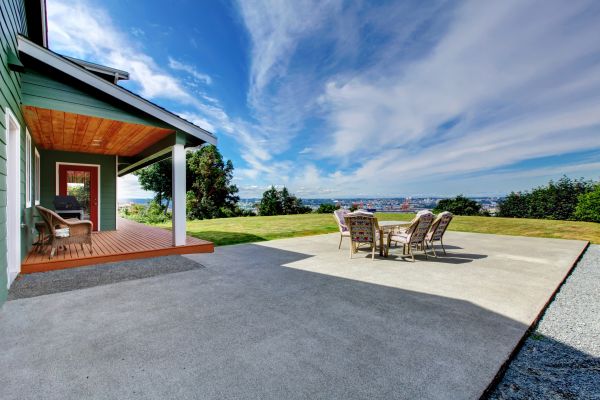 Backyard Concrete Paving in Canton