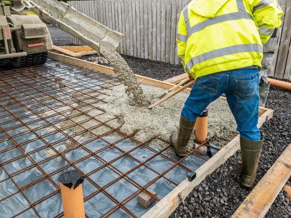 Basement Slab Pouring in Canton