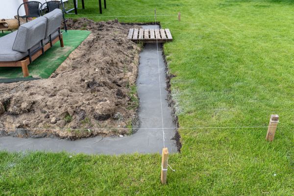 Cement Footer Installation in Canton